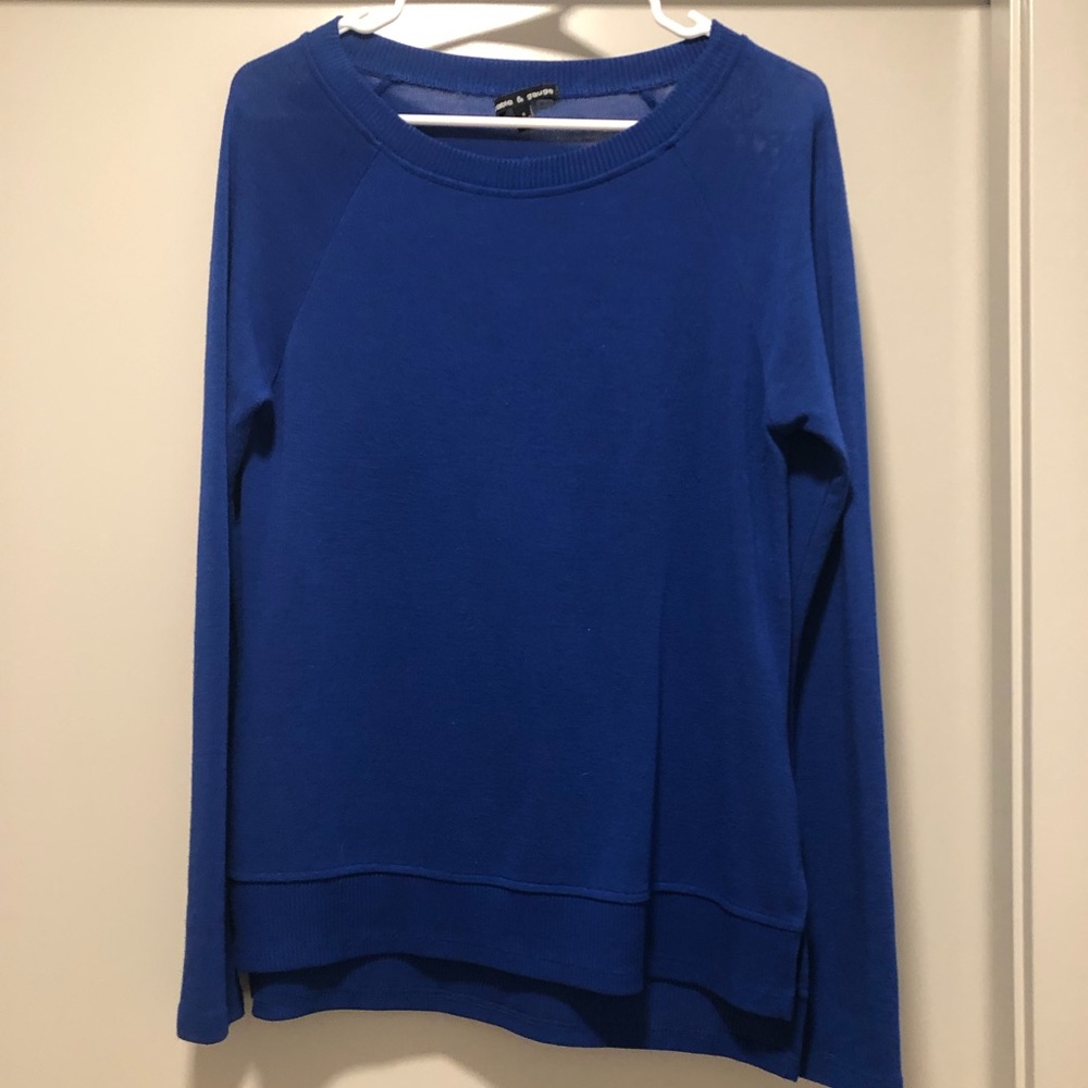 Size S vibrant blue super soft sweater